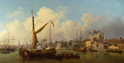 Die Themse und der Tower von London angeblich am Geburtstag des Königs von Samuel Scott